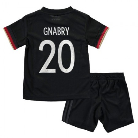 Billiga Fotbollströjor Tyskland Serge Gnabry 20 Barn Borta tröja EM 2020 Kortärmad